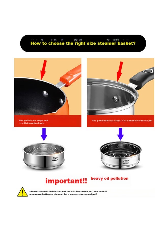 Asd Steamer Pot, Soup Pot, 304 Stainless Steel Steaming Tray, Steaming Basket, Steamer 24Cm Zs24Z3Wg - Image 4