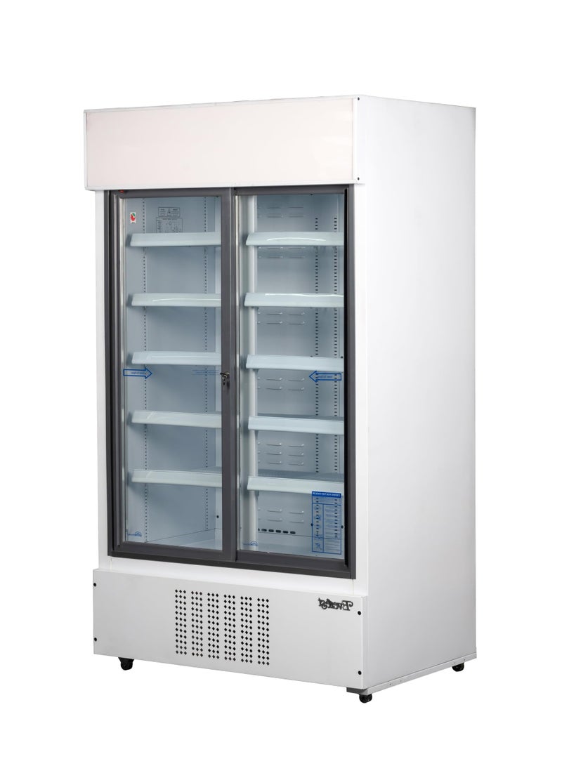 EVEREST INDUSTRIAL CO.LLC. EVEREST 1050L Sliding Door Commercial Display Fridge, Double Door Beverage Chiller with Fast Cooling & LED Display for Retail, Supermarkets & Drinks Storage, EV37 DDS - Image 3