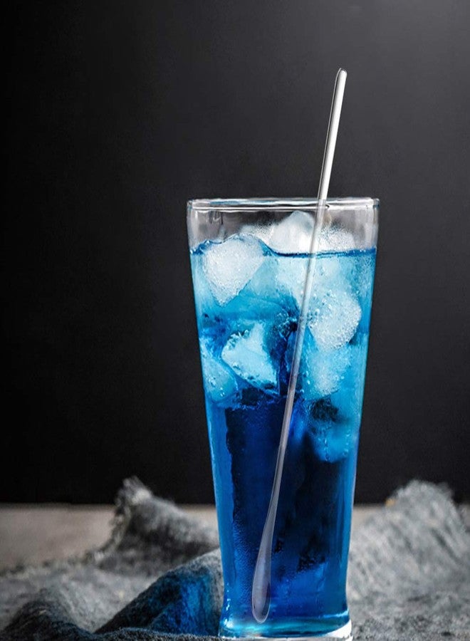 DELOVE- Delove Stainless Steel Coffee Stirring Spoon Beverage Cocktail Stirrers Stir Cocktail Drink Mixing Swizzle Stick- Tiny Salt Condiment Spoon - Reusable - Set of 4 (7.6-Inch) - Image 2