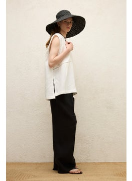 Manuka Linen Sleeveless Blouse Ecru  - Image 2