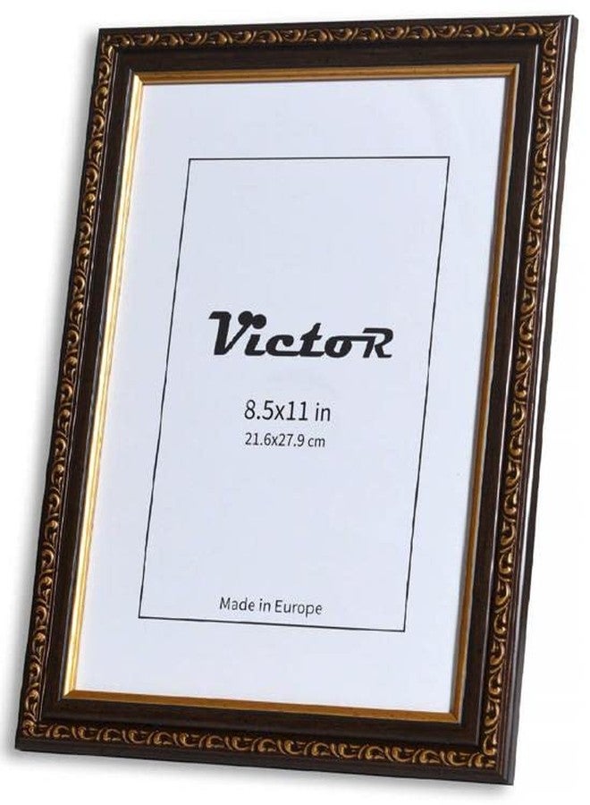 فيكتور إطار صور VictoR Chagall مقاس 8.5 × 11 بوصة باللونين الأسود والذهبي - إطارات صور عتيقة بزجاج أكريليك مقاوم للكسر - إطار صور مقاس 8.5 × 11 بوصة - إطارات صور سوداء - عتيق - للتعليق فقط - Image 2