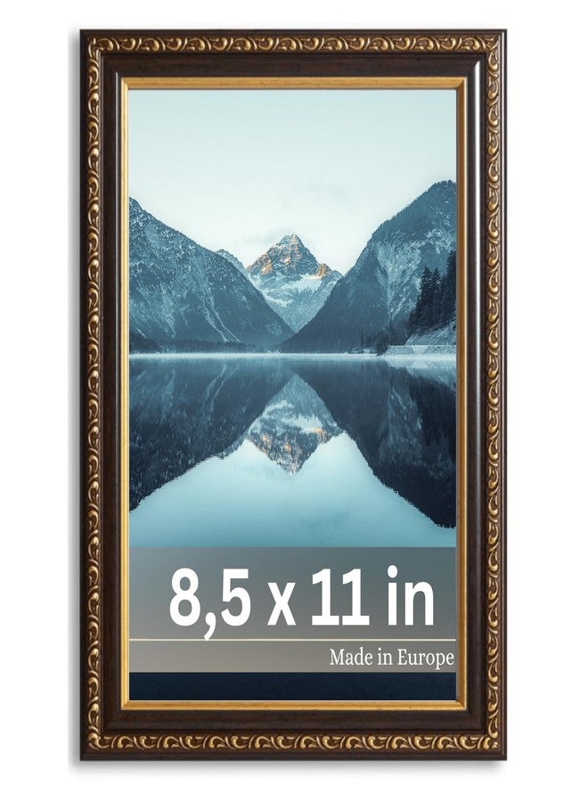 فيكتور إطار صور VictoR Chagall مقاس 8.5 × 11 بوصة باللونين الأسود والذهبي - إطارات صور عتيقة بزجاج أكريليك مقاوم للكسر - إطار صور مقاس 8.5 × 11 بوصة - إطارات صور سوداء - عتيق - للتعليق فقط - Image 1