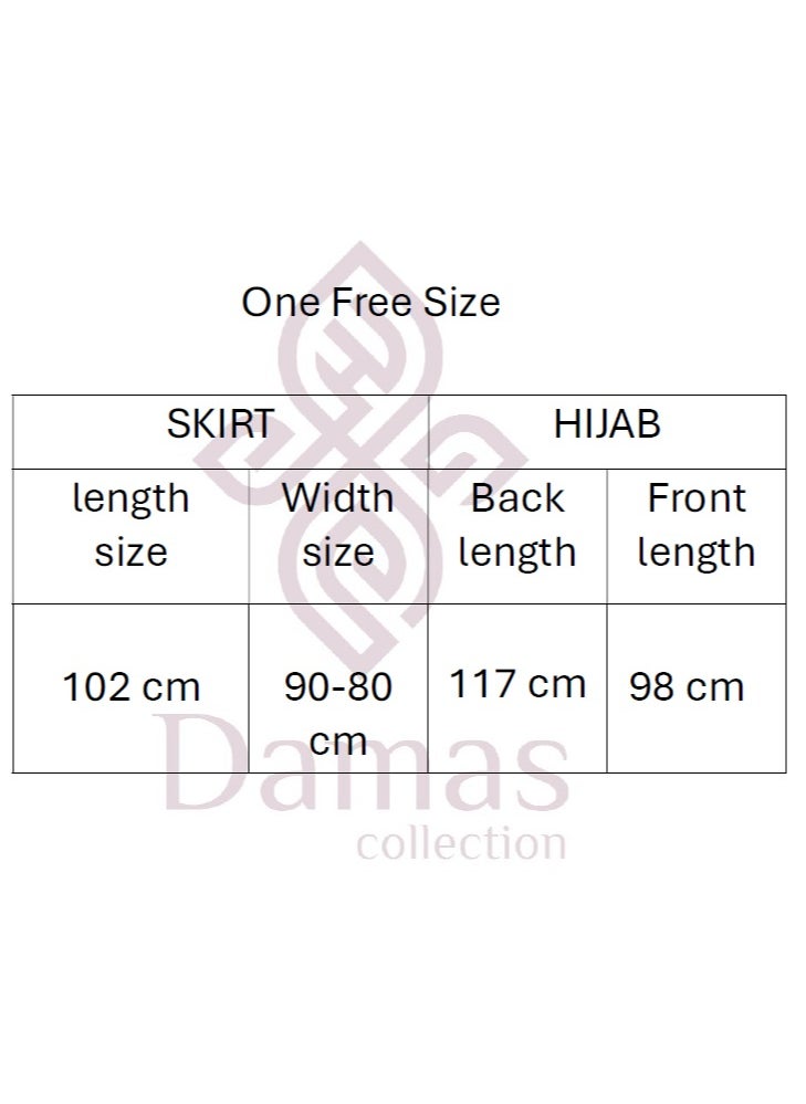 DAMAS COLLECTION - Two Piece Islamic prayer dress women with Lace - Prayer Clothes for Women - Prayer Abaya For women - Jilbab 2 piece, Umrah essentials for women - Prayer set - Image 1