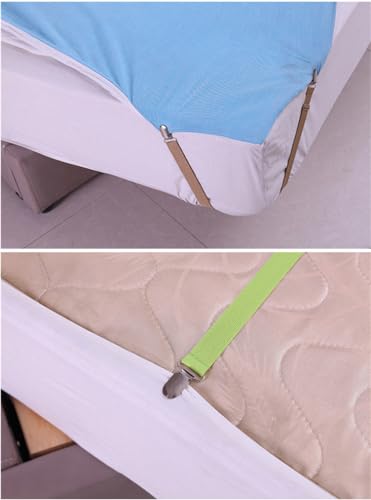 Yoovat Couch Cushion Covers Holder Straps Sofa Couch Covers Sofa Slipcover Holder Clips 10 to 60in(25-160cm) Adjustable Elastic Straps for Sofa Covers Cushion (4 Pcs Black) - Image 5
