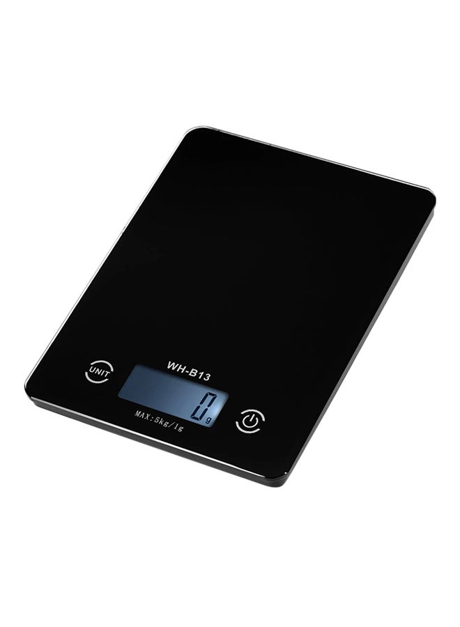 آنسيلف ميزان طعام رقمي مزود بشاشة LCD للمطبخ يقيس حتى وزن 5 كجم أسود - Image 1