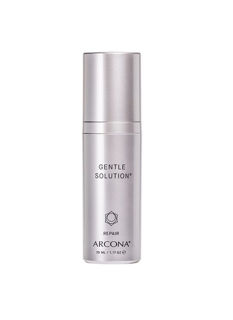 ARCONA Gentle Solution - 4% Glycolic, 3% Lactic Acids, Algae, Witch Hazel + Honeysuckle Gentley Exfoliate + Hydrate Skin 1.17oz. Made In The USA