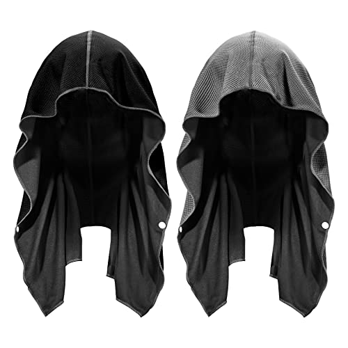 Sukeen Cooling Hoodie Towel Cooling Towels for Neck and Face Absorbent Quick Drying Cooling Head Towel Neck Wraps UV Protection for Sport Camping Workout Cycling - Image 1