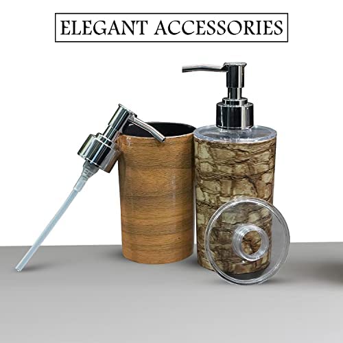 Shenron Soap Dispenser Plastic Bottle Set with Pump for Liquid Soap | Liquid/Shampoo | Hand Wash | Sanitizer | Essential Oil | Lotion Dispenser Bottle for Bathroom and Kitchen - Image 2