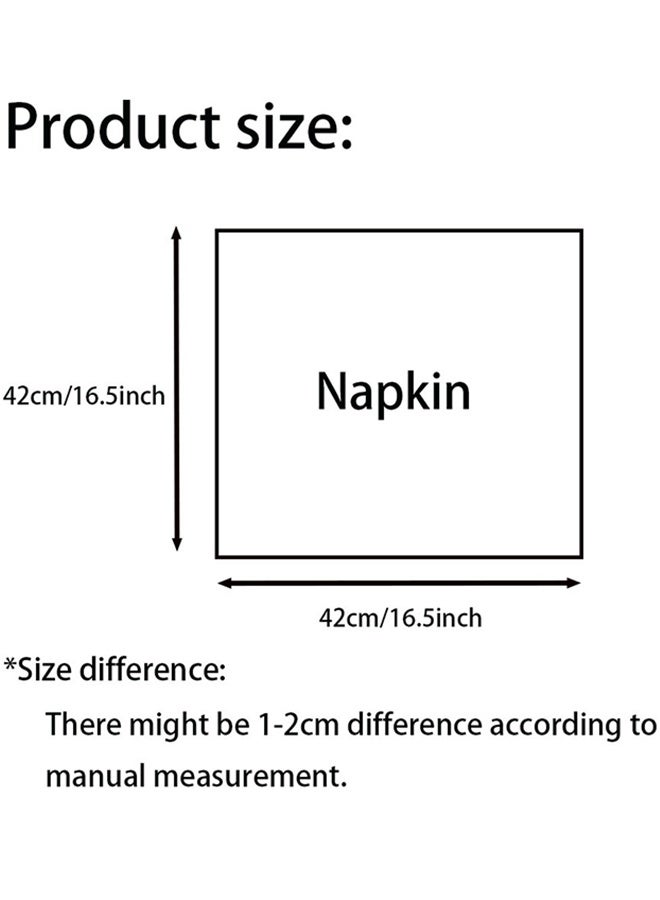 4-قطعة القماش المناديل ، الشاش منديل خمر بوهو القماش القطني منديل للحزب ، الزفاف ، استقبال ، الزفاف دش الجدول الزينة ، 42 س 42 سنتيمتر - Image 2