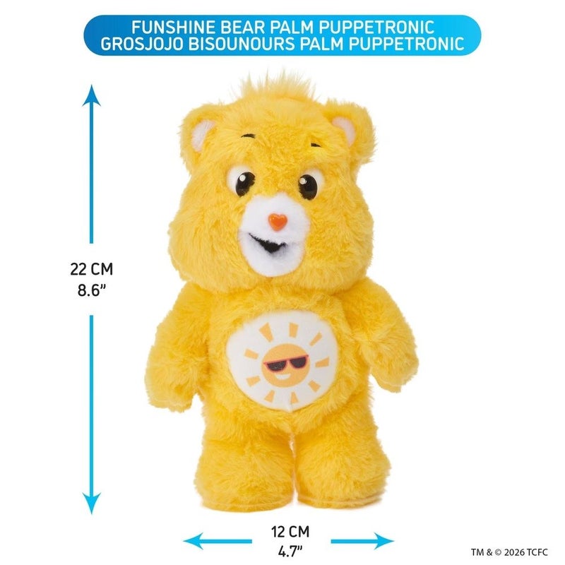 Wow! Stuff - Care Bears Funshine Bear Palm Puppetronic Interactive Toy with 40 Plus Sounds - CB-1002 - Image 5