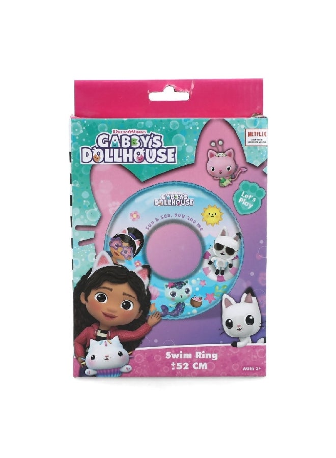 NETFLIX Gabby's Dollhouse Inflatable Swimming Ring for Kids Multicolour 52 cm INF-RN-11  - Image 1