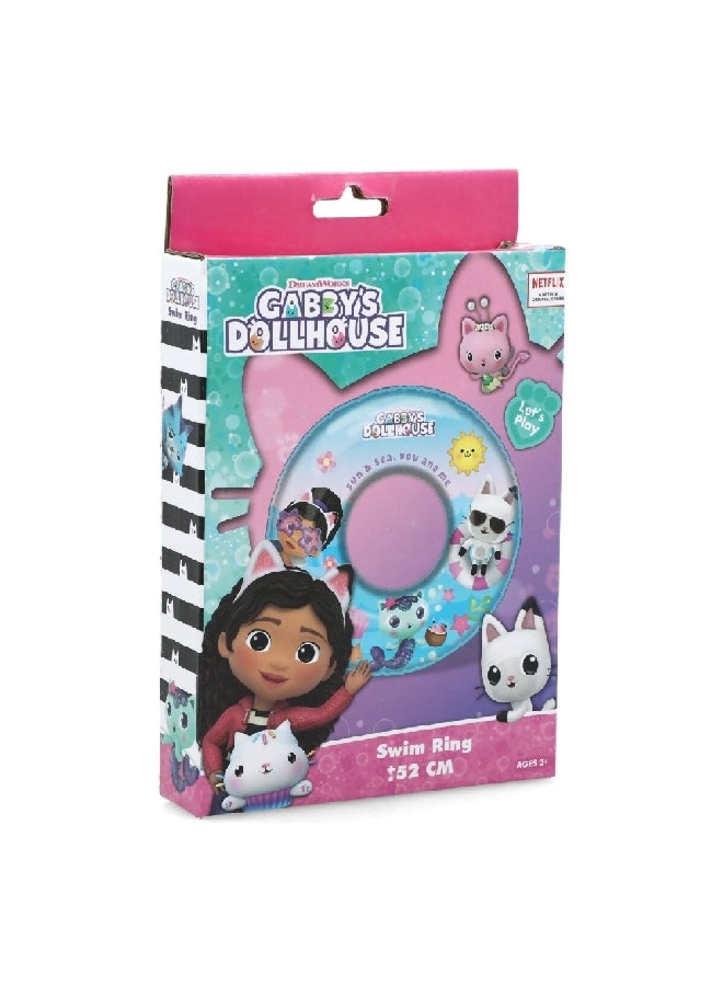 NETFLIX Gabby's Dollhouse Inflatable Swimming Ring for Kids Multicolour 52 cm INF-RN-11  - Image 3