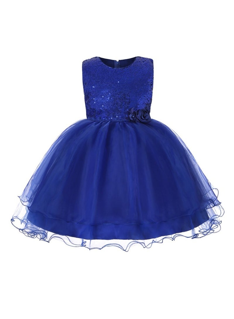 D'Daniela Sequin Bodice Tulle Dress - Image 1