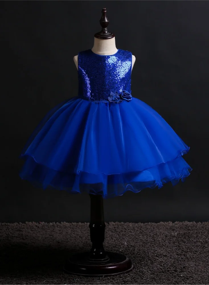 D'Daniela Sequin Bodice Tulle Dress