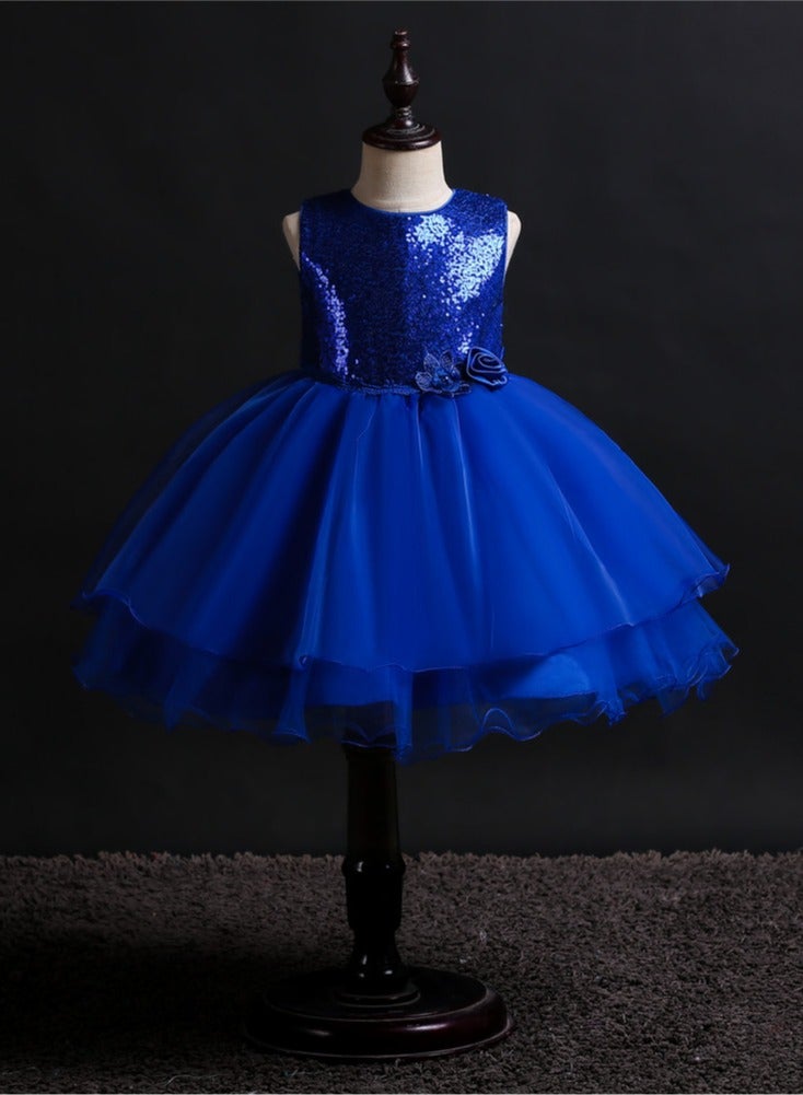D'Daniela Sequin Bodice Tulle Dress - Image 3