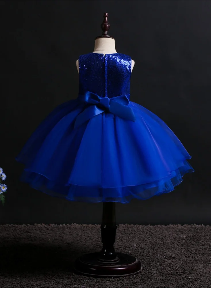 D'Daniela Sequin Bodice Tulle Dress