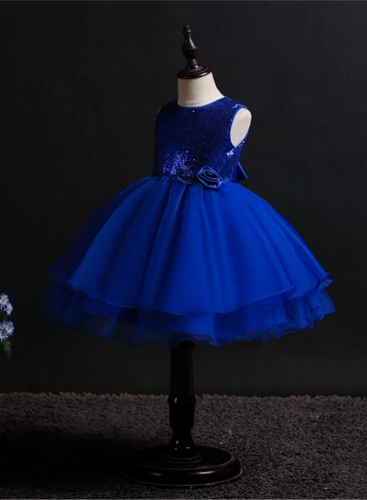 D'Daniela Sequin Bodice Tulle Dress