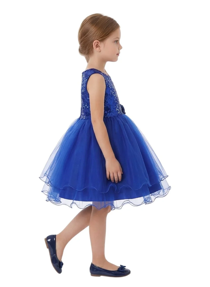 D'Daniela Sequin Bodice Tulle Dress