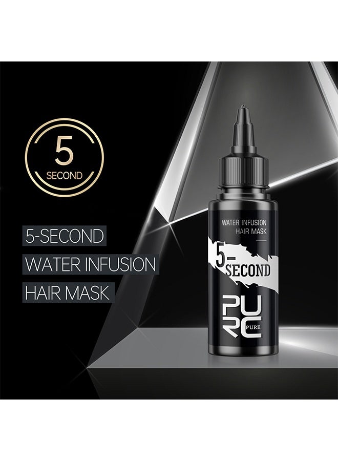 PURC 5 Second Water Infusion Hair Mask, Moisturize Dry Hair Fix Split Ends Anti-Frizz Boost Shine & Easily Absorbed Hair Mask Hair Strengthening Moisturizing & Repair Damaged Hair 60ml - Image 2