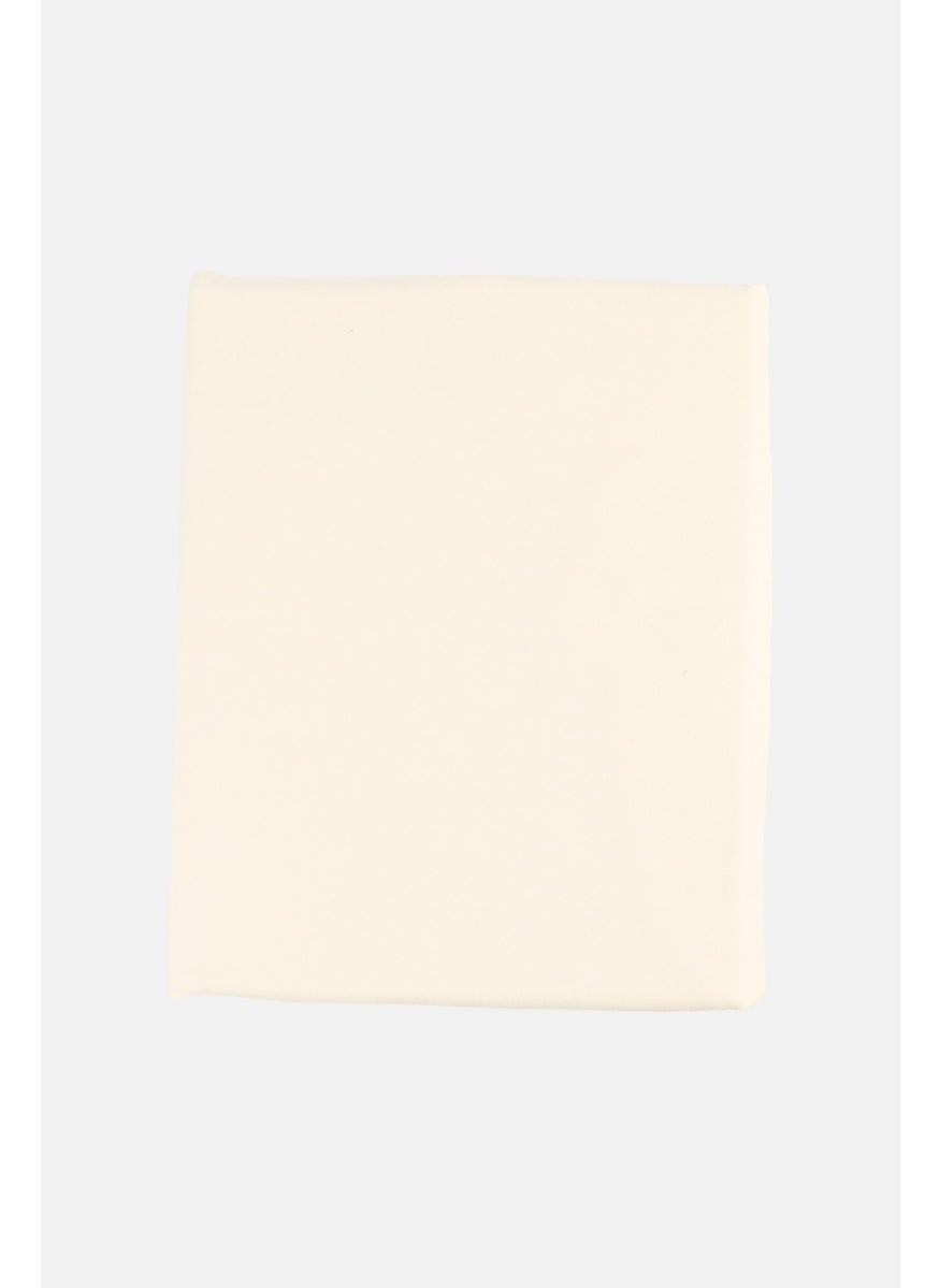 YOTO 4 Pieces Plain Flat Sheeet With Pillow Case Set, Light Yellow  - Image 2