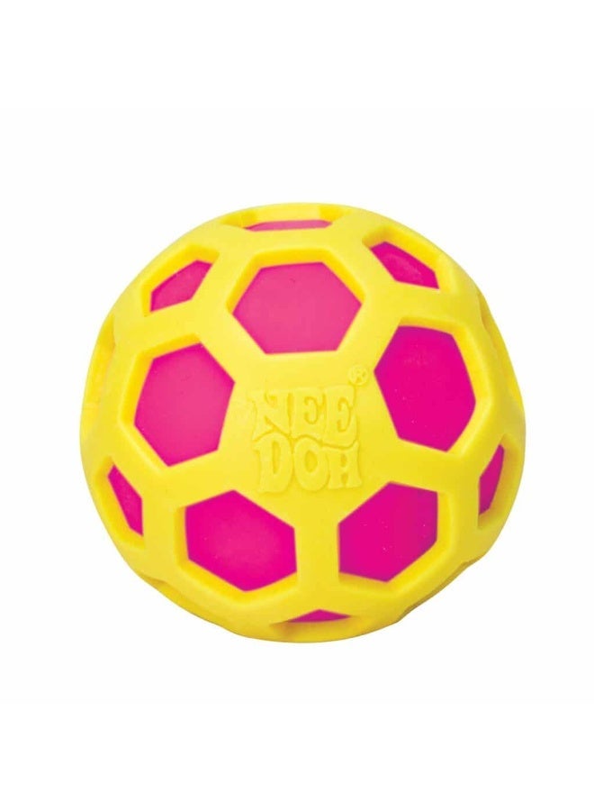 Schylling NeeDoh-Sensory Squeeze Toy with Super Solid Squish-Atomic NeeDoh(Yellow) - Image 1