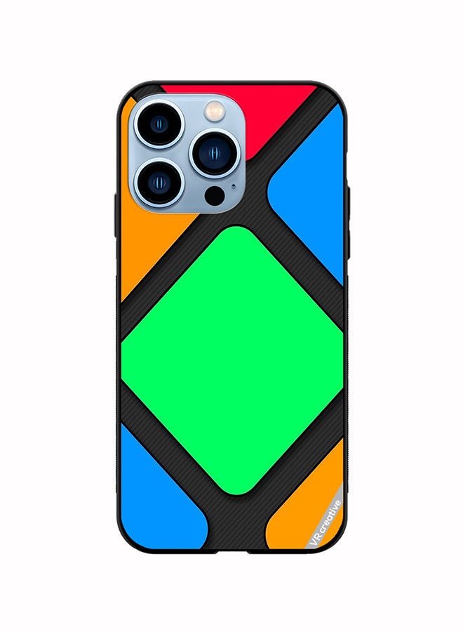 VR CREATIVE Protective Case Cover For Apple iPhone 13 Pro Abstract Design Multicolour - Image 1