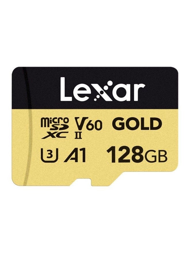 Lexar Industrial Store 128GB Lexar Gold MicroSDXC Card A1 V60 High Speed 4K Video Recording Memory Card for Dash Cam & Drone - Image 4