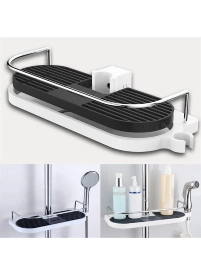 Kitchen Queen Home - Bathroom Shelf Shower Storage Rack Holder Shampoo Bathroom Soap Box - Image 1