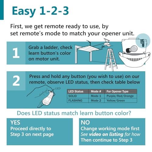 Solidremote 2 for Liftmaster Chamberlain Craftsman Garage Door Opener Remote Keychain 890max - Image 5