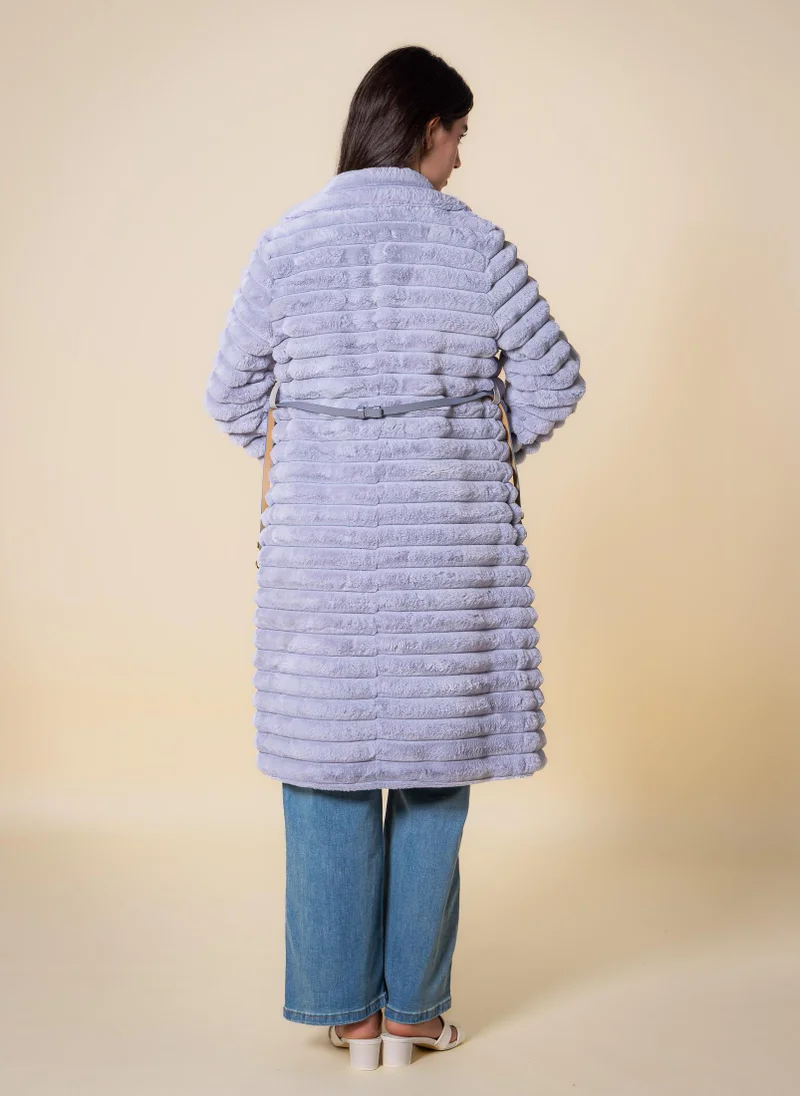 SHAPES SOFT LONG BELTED COAT