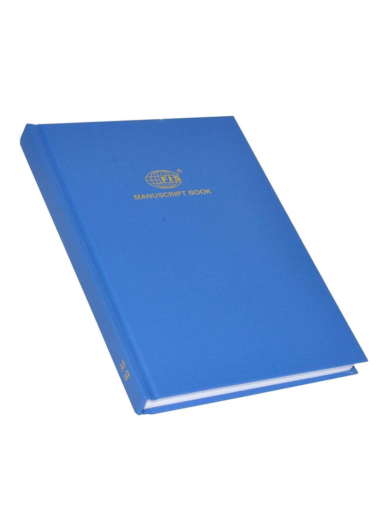 FIS - كتب مخطوطات FIS مقاس 8 مم مسطرة مفردة، (عبوة من 5 قطع × 192 ورقة) 4 أرواب، مقاس A5 (148 × 210 مم) - FSMNA54Q_5PC - Image 1