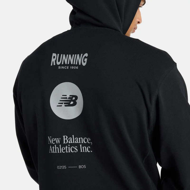 New Balance Black Men's Logo Hoodie for Men | Best Price UAE