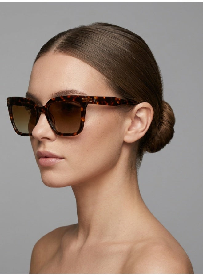 IVILARA SQM22033 Polarized IVILARA Women Sunglasses (Brown) - Image 1