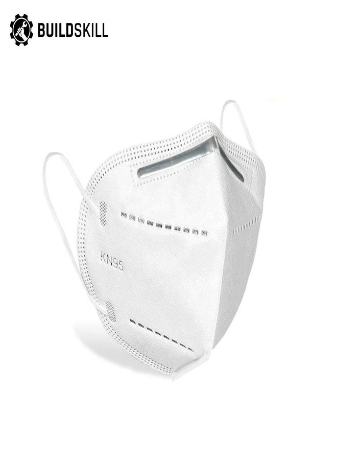 Buildskill B01KN95 CE/FDA Approved Premium Quality KN-95 Disposable Face Mask 5 layer High Particulate Filtration,Anti Pollution Driving Protection for Adults, MADE IN INDIA (Pack of 1) - Image 3