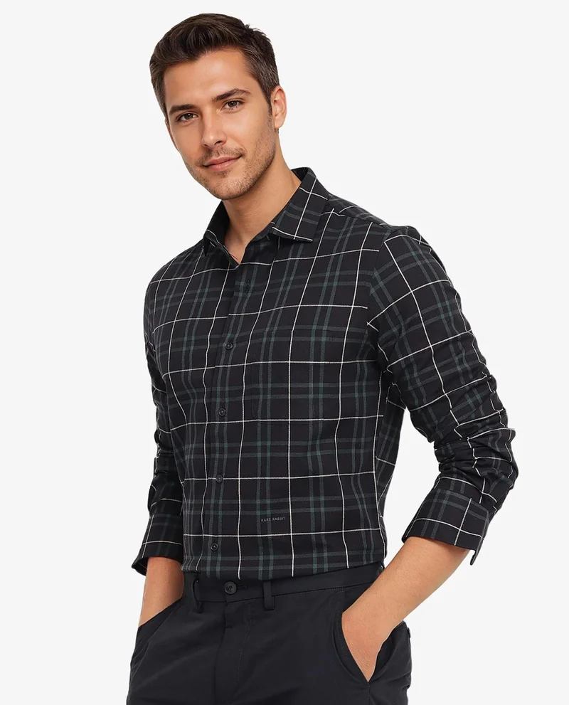 Rare Rabbit Men's Cotton Check Shirt
