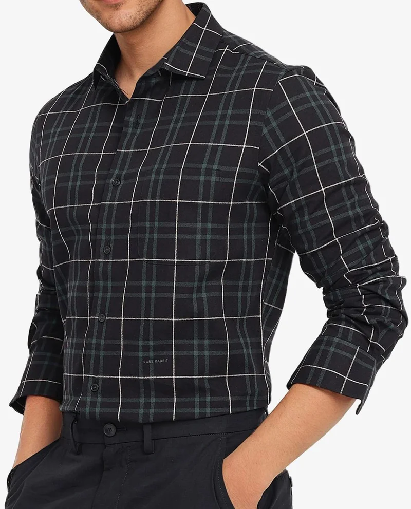 Rare Rabbit Men's Cotton Check Shirt