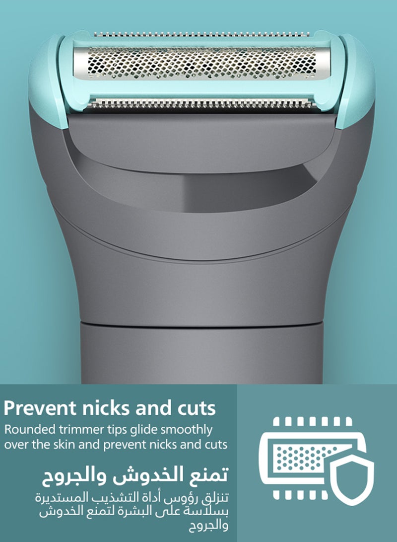 Philips Body Groomer BG3470/15 | Trim & shave body hair | 100% showerproof | Skin-friendly | 2 mm comb | Up to 60 min cordless | Easy to clean grey - Image 5