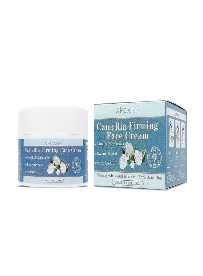 AFCARE Nourishing Camellia Flower Cream | Organic Face Moisturizer Cream for Wrinkle Reduction - Non-Greasy, Anti-Aging & Hydrating Treatment For All Skin Types 1.05 Fl Oz - Image 1