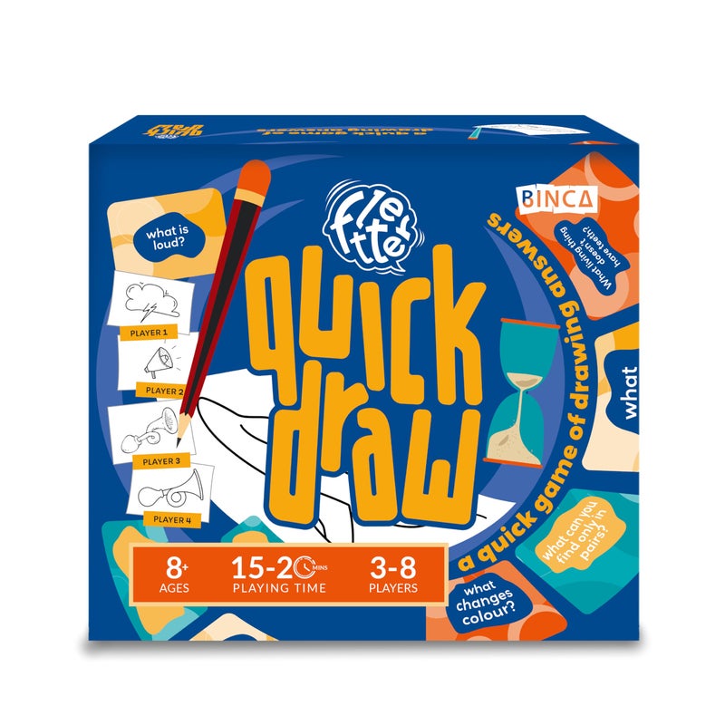 BINCA Board Game Fletter Quick Draw Fastpaced Drawing Game Fun for Kids Teens Adults Boosts Creativity Quick Thinking Perfect for Family Gamenight Gifts for Kids Ages 8 9 10 Up - Image 2
