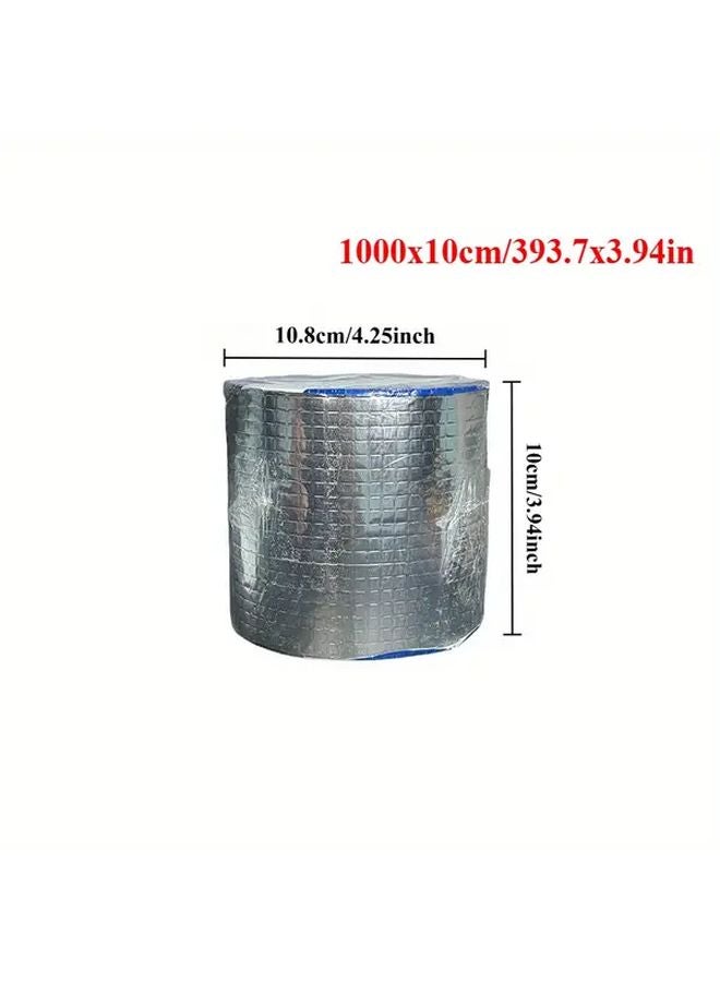 1000x10cm Waterproof Aluminum Foil Butyl Tape High Temperature Resistant Self Adhesive Sealant - Image 1