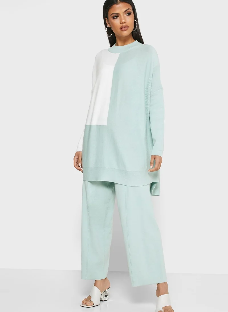 ANOTAH Wide Leg Pants