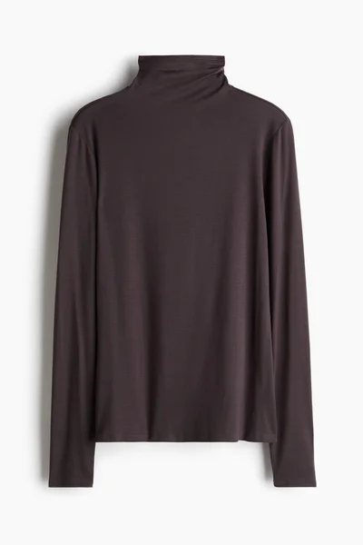 H&M Lyocell Turtleneck Top
