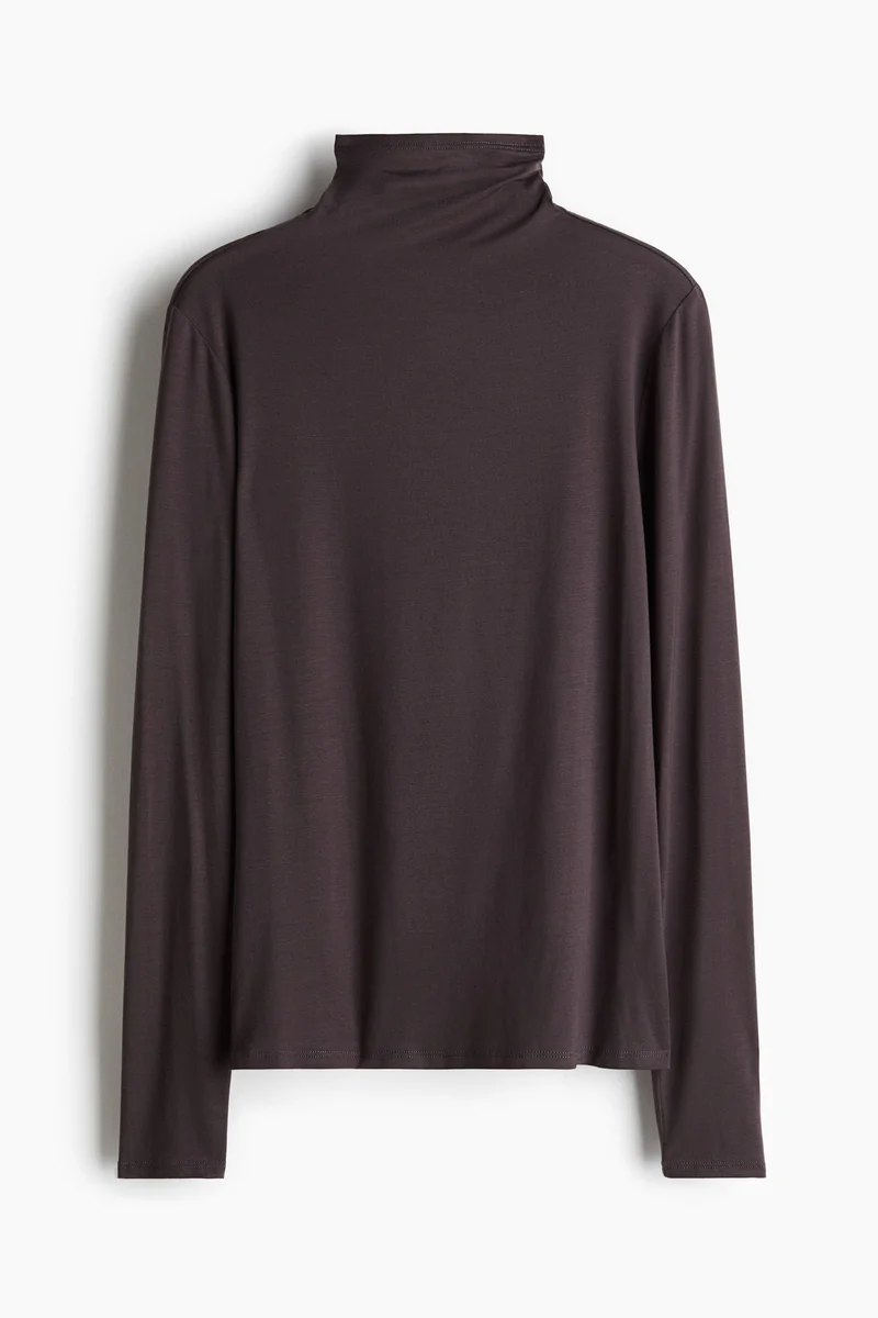 H&M Lyocell Turtleneck Top