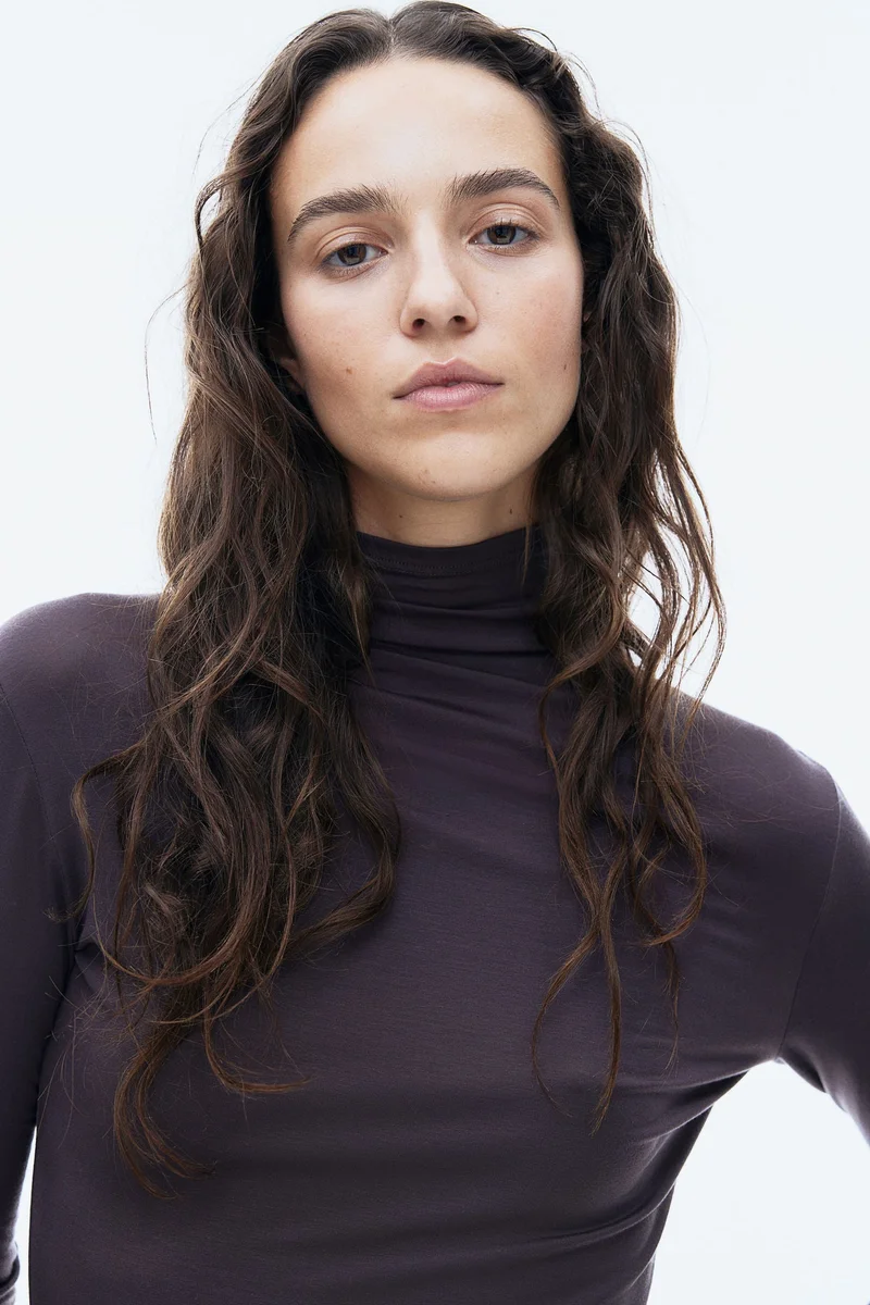 H&M Lyocell Turtleneck Top