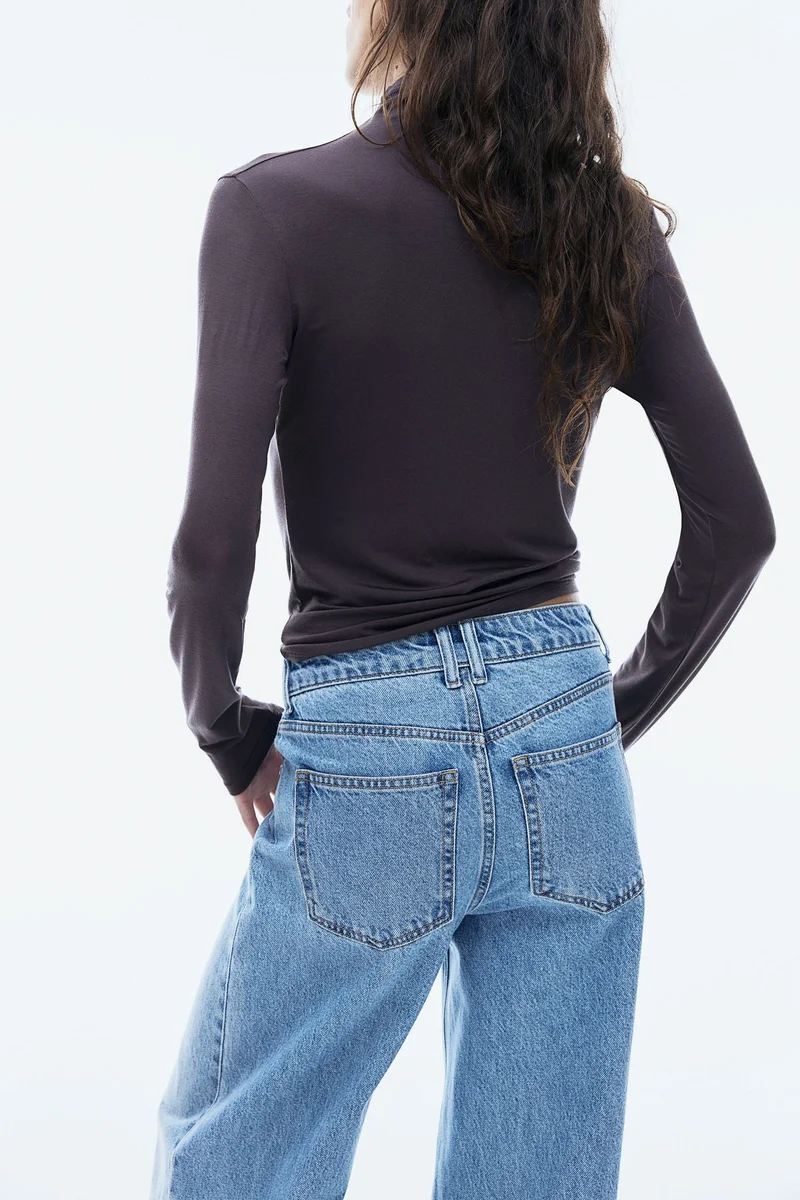 H&M Lyocell Turtleneck Top