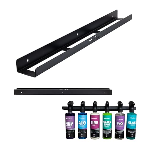 Maxshine Universal Detailing Spray Bottle Holder - Wall-Mounted Organizer for Mobile & Garage Detailing, Holds 6 Sprayers (16oz), Universal Lightweight Professional AccessoryM - Image 1