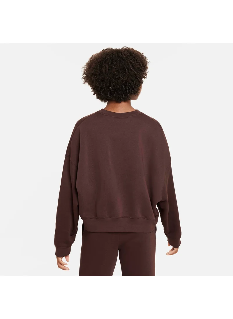 Nike Kids' Sportswear Oversized Fleece Sweatshirt