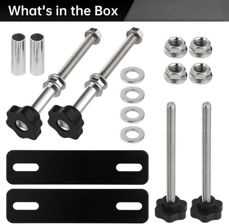 Odluzy Universal Traction Board Mounting Kit, Safety Traction Board Mount, Easy-to-Install Recovery Board Mount Pins for 4.72-6.69" Hole Spacing - Image 4