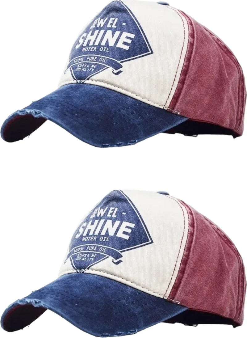 تيزجيلسين Unisex Antique Jewel Shine Adjustable Baseball Cap Hat Baseball Hat Set of 2