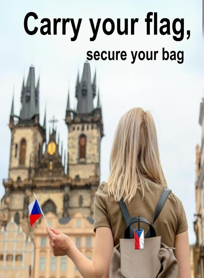 tag8 [Pack 2] tag8 Czech Republic Flag Smart Luggage tag |Trendy Luggage tag ID Identification | Suitcase Tag | Fashionable Digital Name tag | Airline Compliant, SITA World Tracer Code Enabled | Gift idea - Image 3